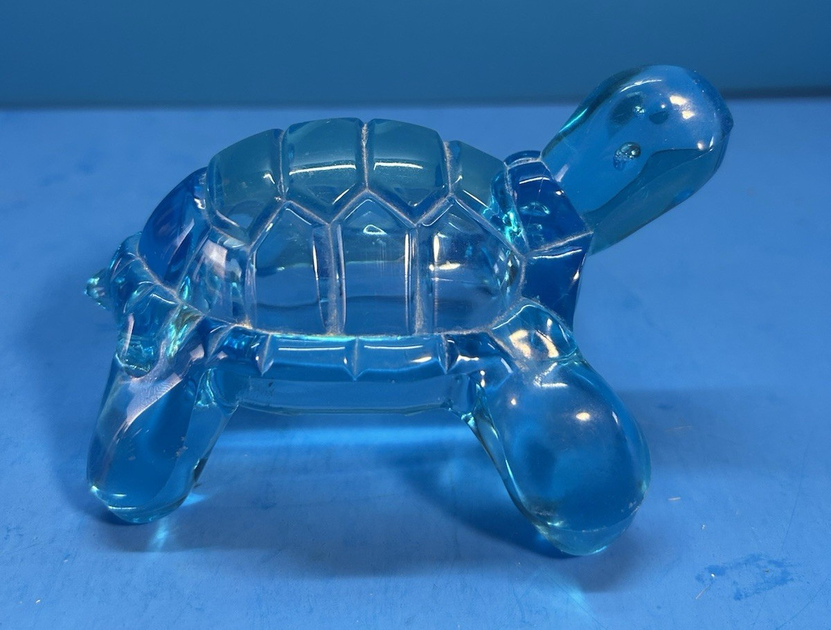 blue Acrylic Turtle Figure 5″x3.5″ x 3″