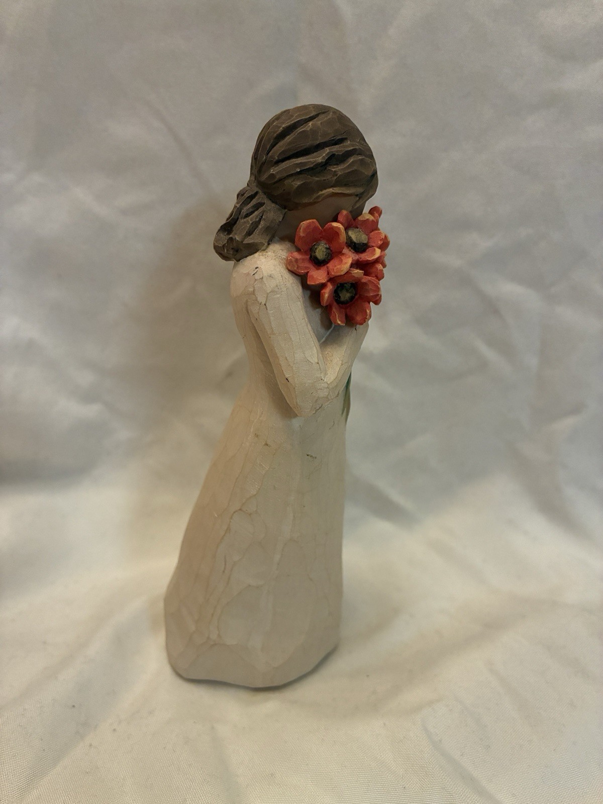 Willow Tree Surrounded By Love Figure Woman with Flowers Demdaco 5” 2009 Statue