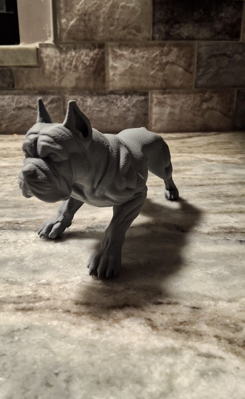 MUSCULAR CANE CORSO 3D PRINTED STATUETTE, GRAY COLOR. PLASTIC. HIGH DETAIL!