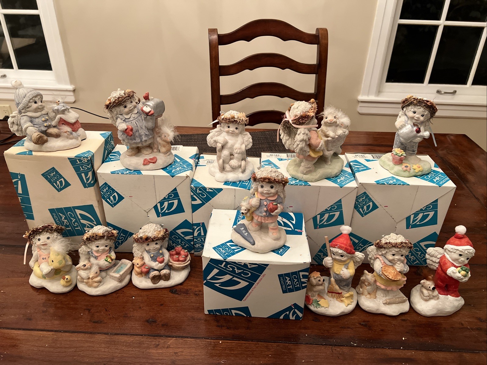 LOT of 12 Dreamsicles Kristin Figurines Vintage Angles Calendar Collection