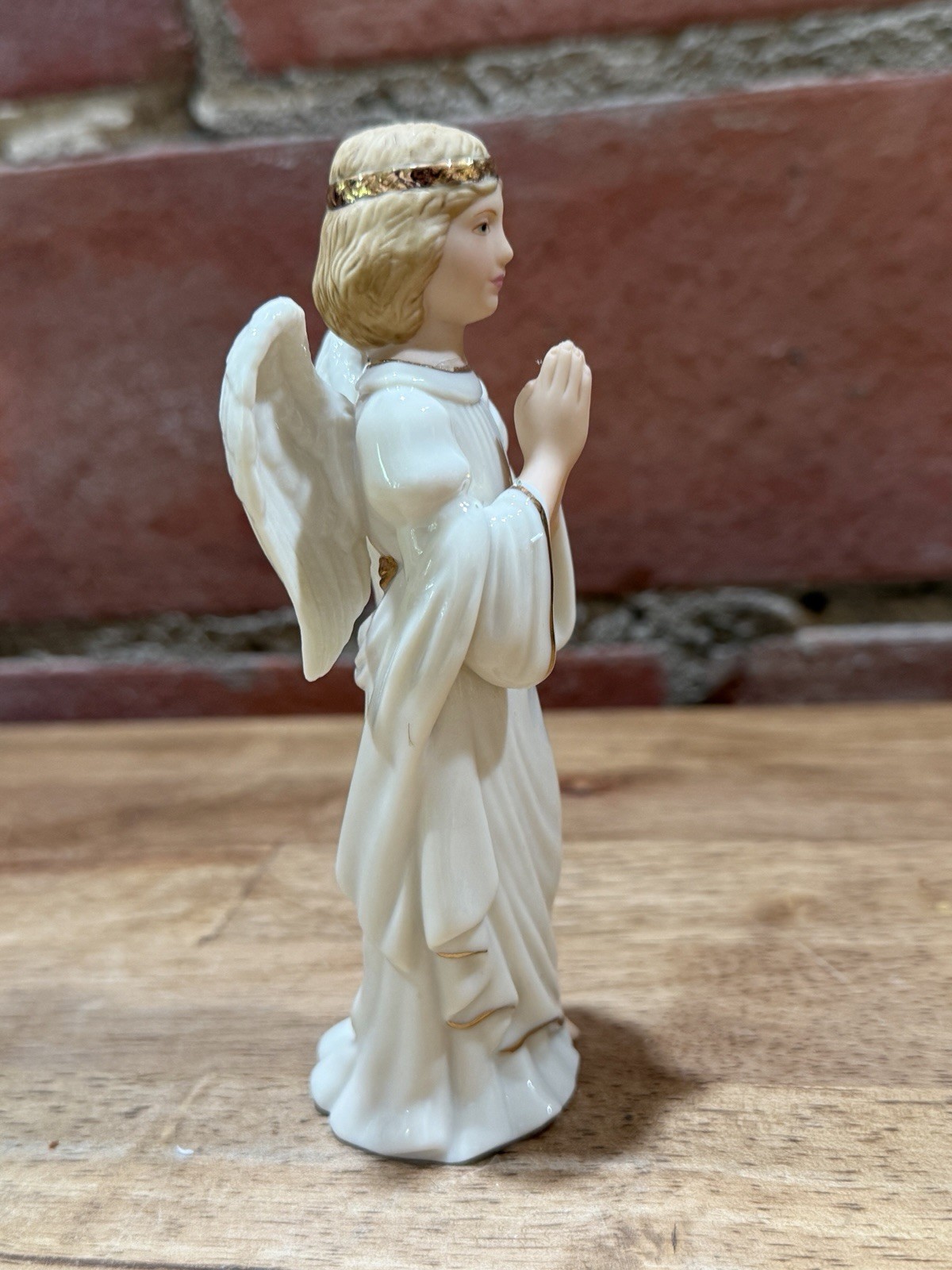 Lenox Nativity China Classics Angels of Adoration Set of 3 Angels Exaltation