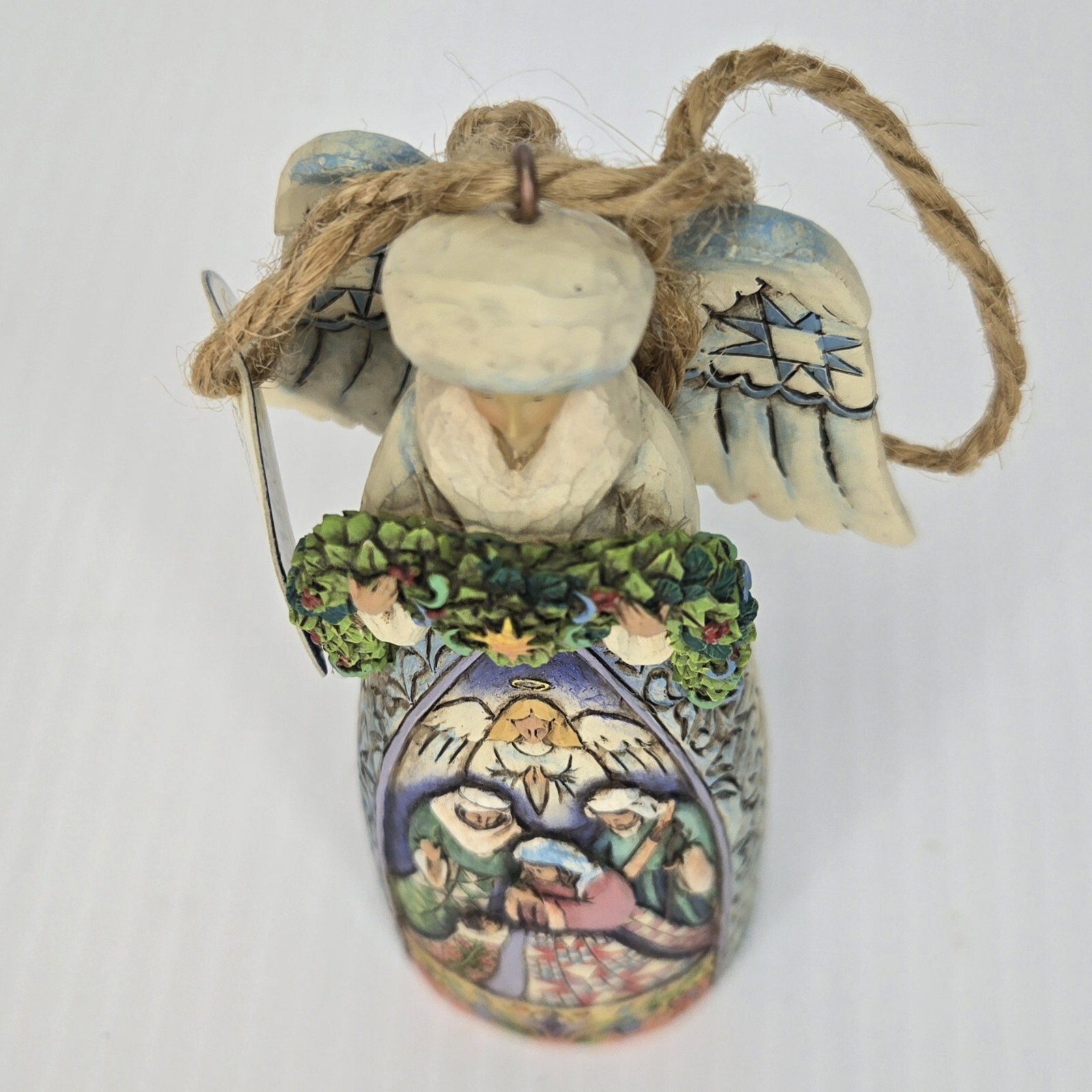 Jim Shore Winter Angel Nativity Scene Heartwood Creek 2007 #S4008992 Enesco
