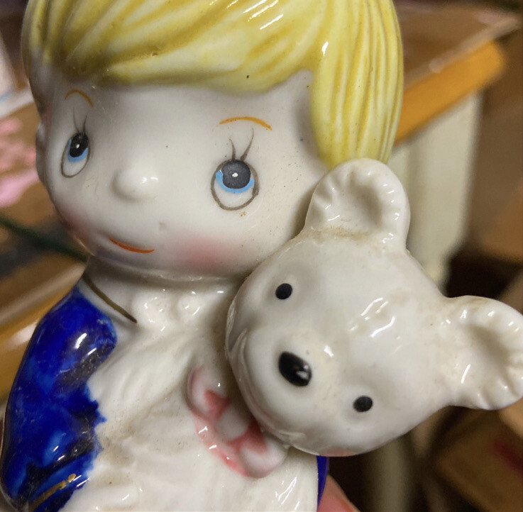 Unbranded Blonde hair Boy With Teddy Bear