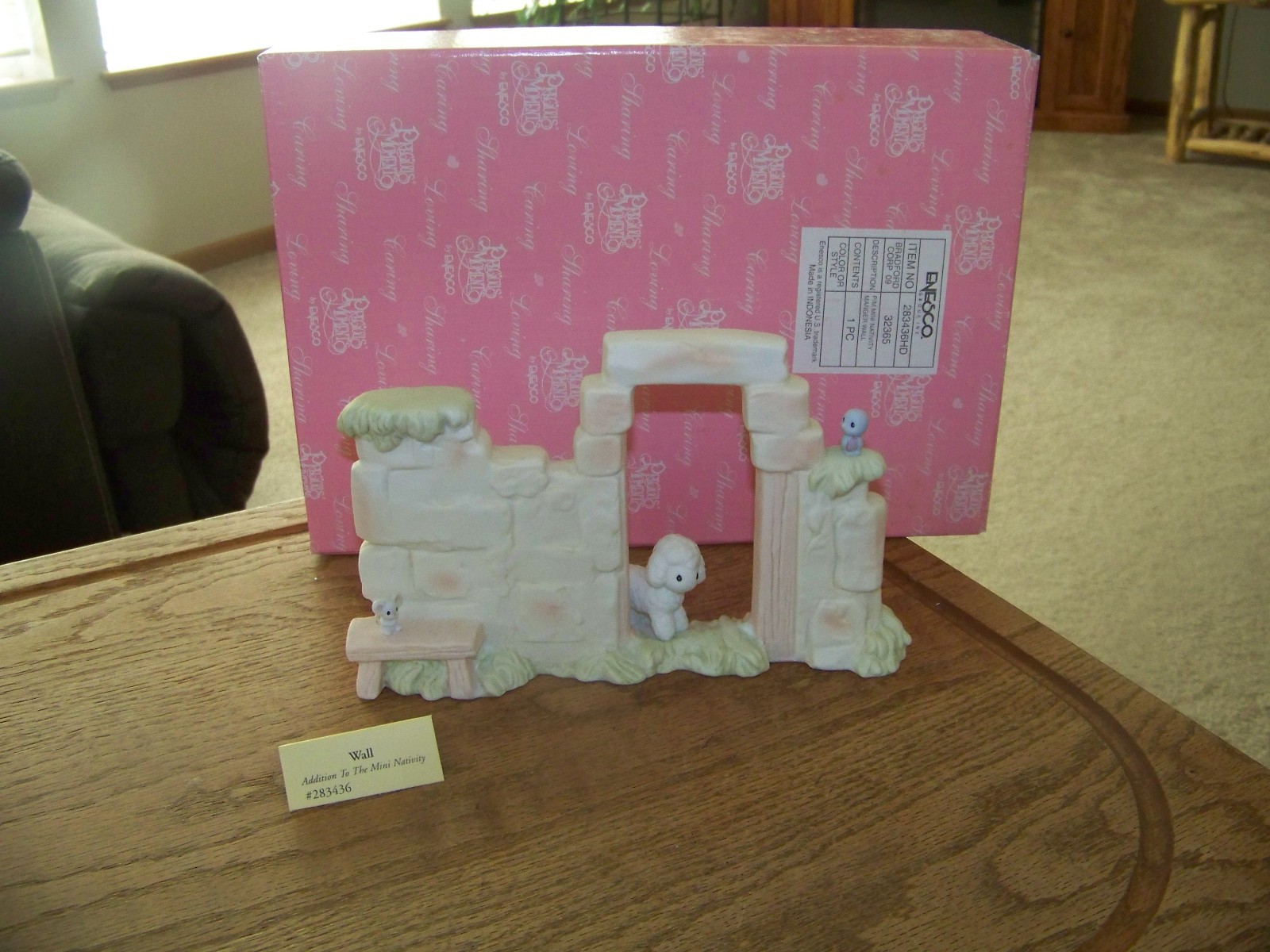 Precious Moments MINI NATIVITY WALL Addition #283436 Vintage 1997 Cute EXCELLENT