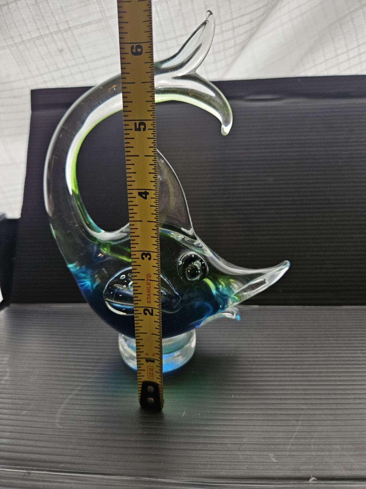 Murano Hand Blown Swordfish Glass Sculpture Made in Italy Hard to Find