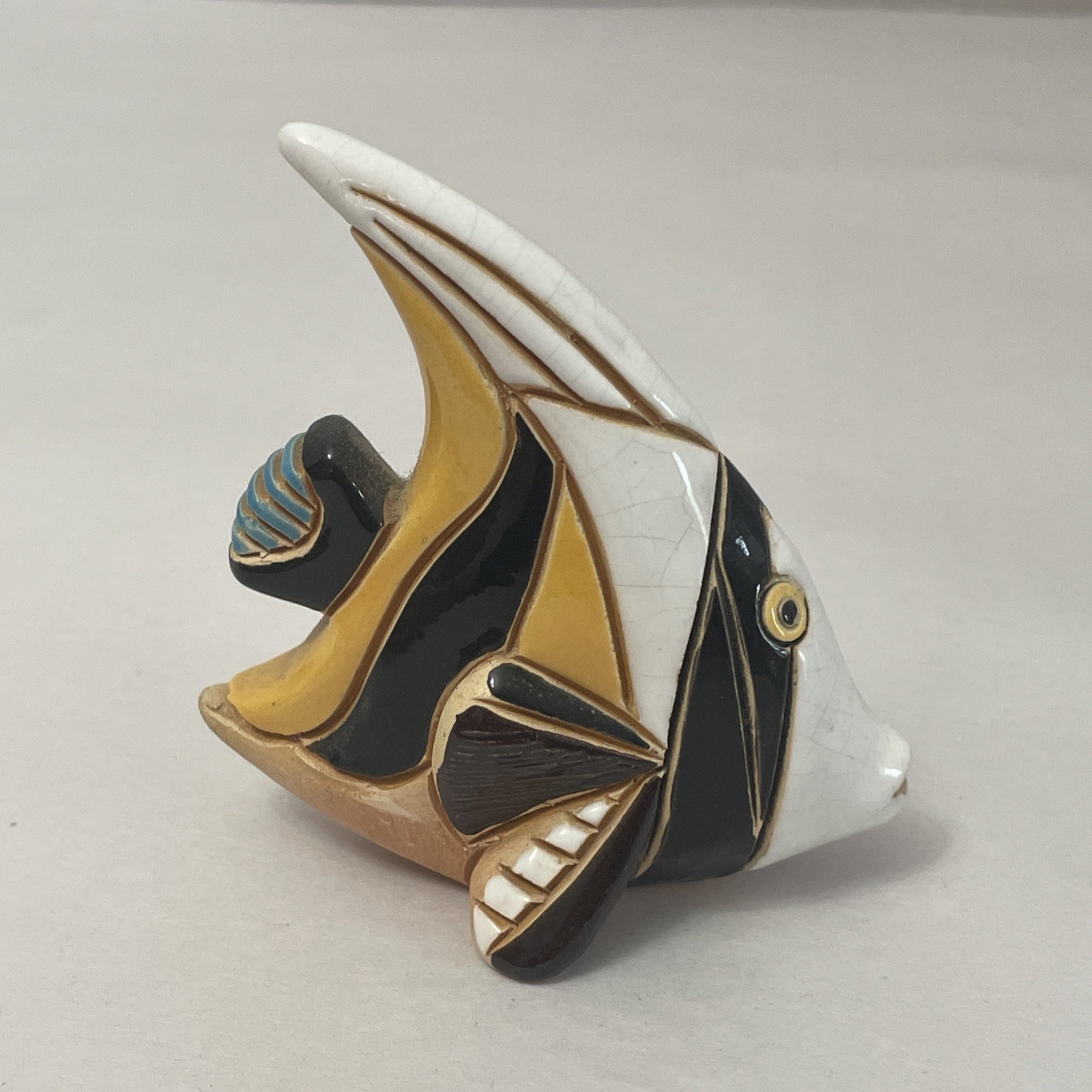 Vintage Angel Fish Figure Artesania Rinconada Hand Made in Uruguay