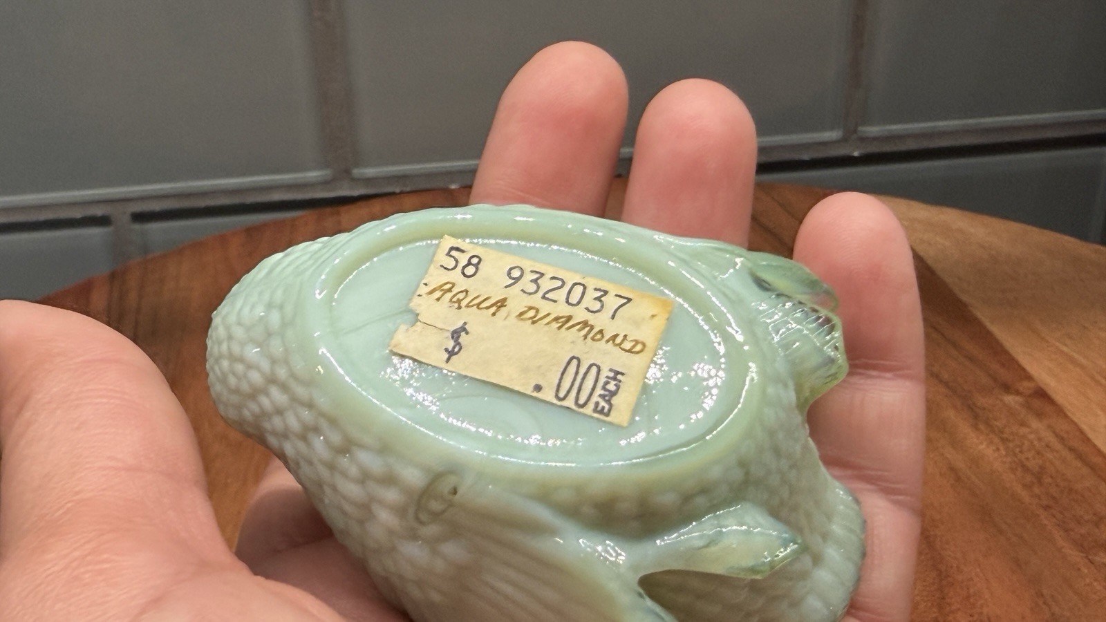Vintage Boyd Glass Swan Open Salt Trinket Dish – Aqua Diamond Glass Collectible