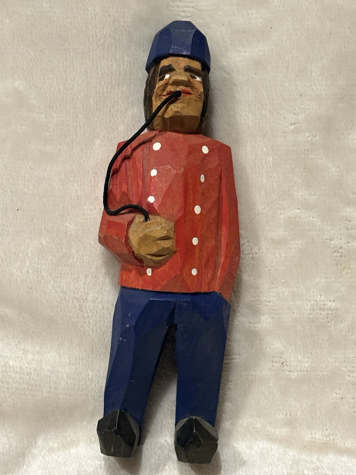 Hahn Wood Cubist Character Figure Marionette Guignol Peasant Pipe Smoker