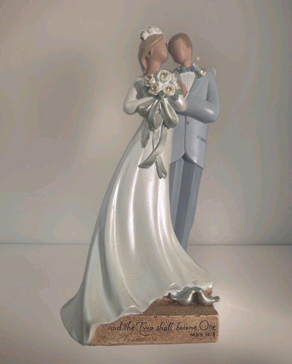 Enesco Legacy of Love Wedding Cake Topper Figurine Kim Lawrence Mark 10:8