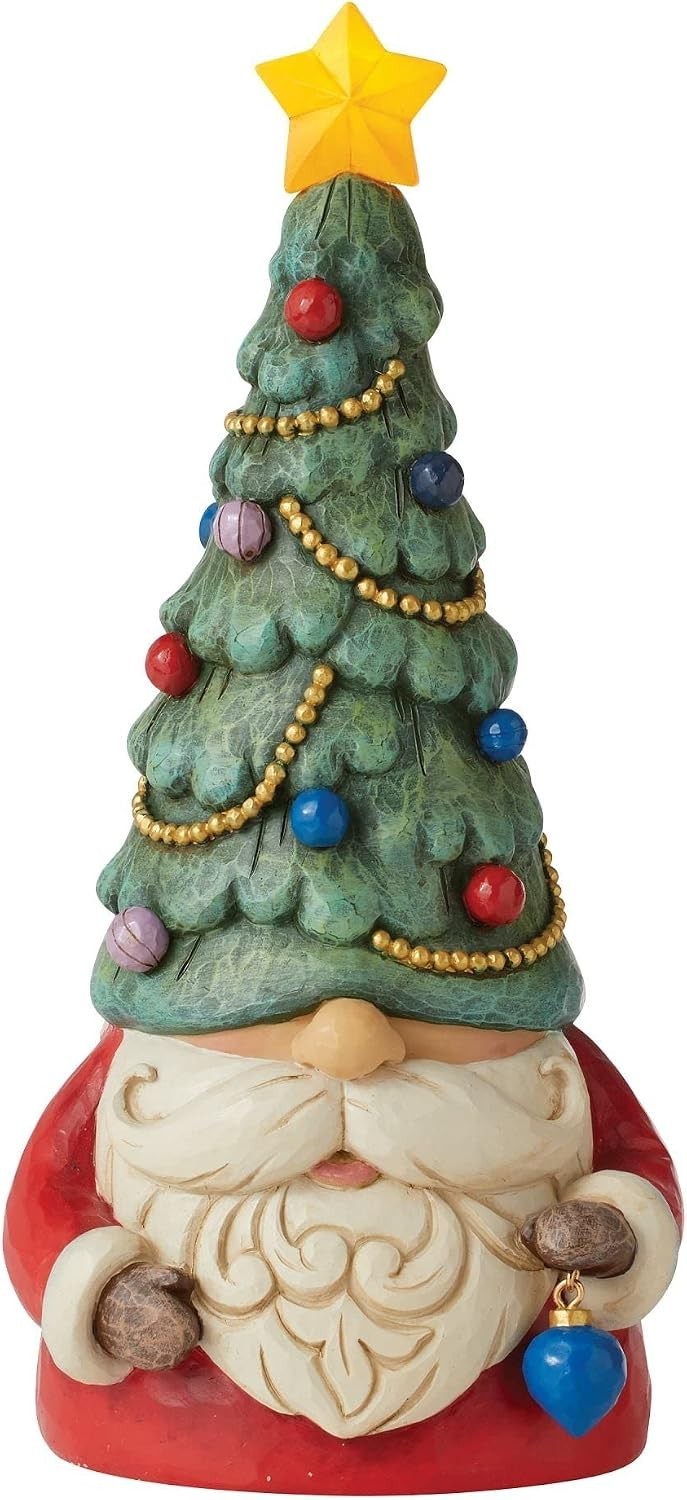 Jim Shore Heartwood Creek Lit Christmas Tree Gnome Figurine 6011154 NEW T