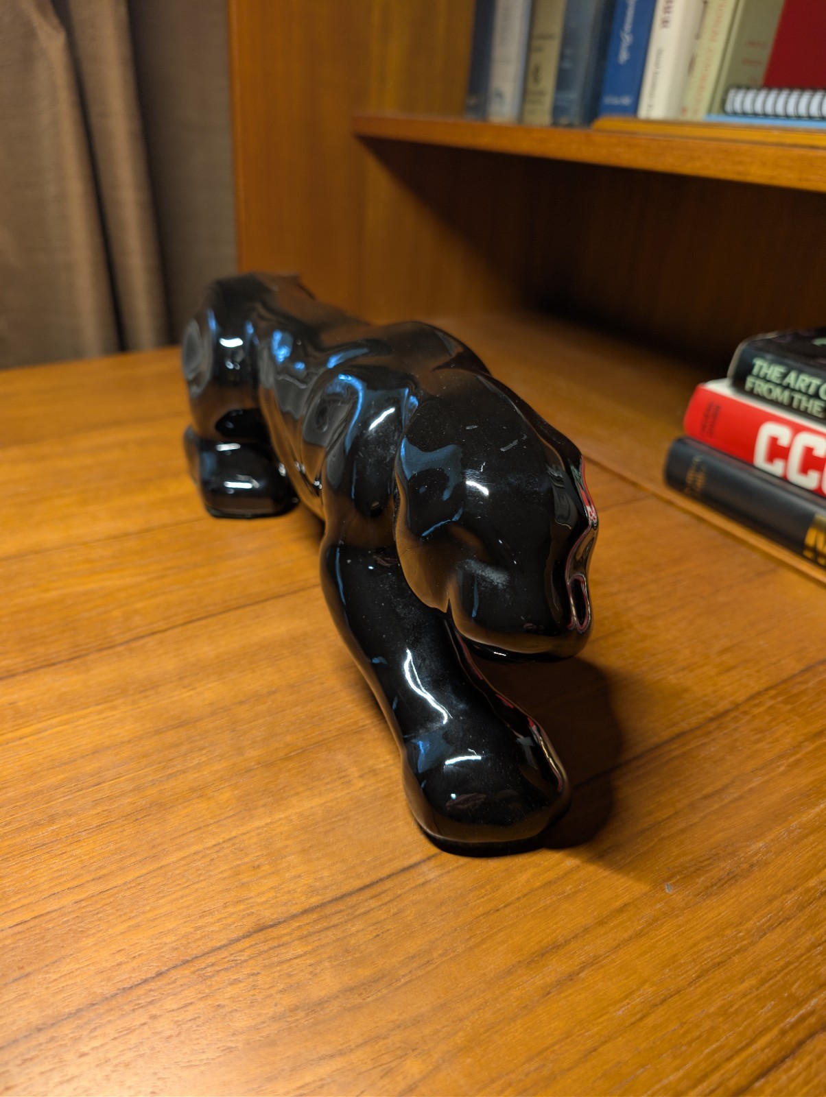 Royal MCM Haeger Black Panther Ceramic Stalking/Prowling 18″ Vintage