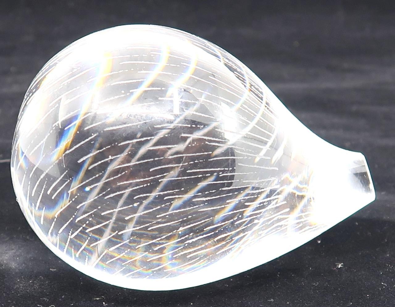 Art Glass KOSTA BODA L9329 Crystal HEDGEHOG PORCUPINE Paperweight, 3 1/4″