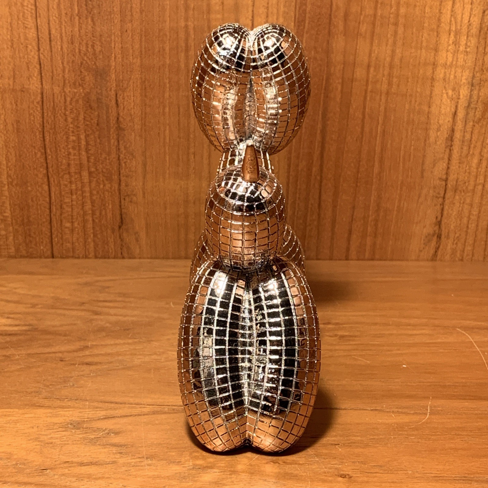 Disco Rose Gold Balloon Dog