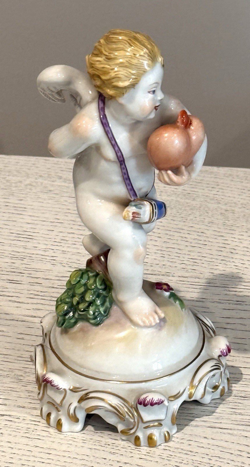 Austria Augarten Wien porcelain figurine “Cupid With Ring”