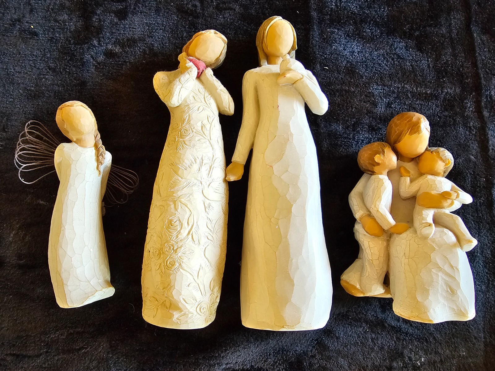 Lot of 4 Willow Tree Figurines by DEMDACO. 2002