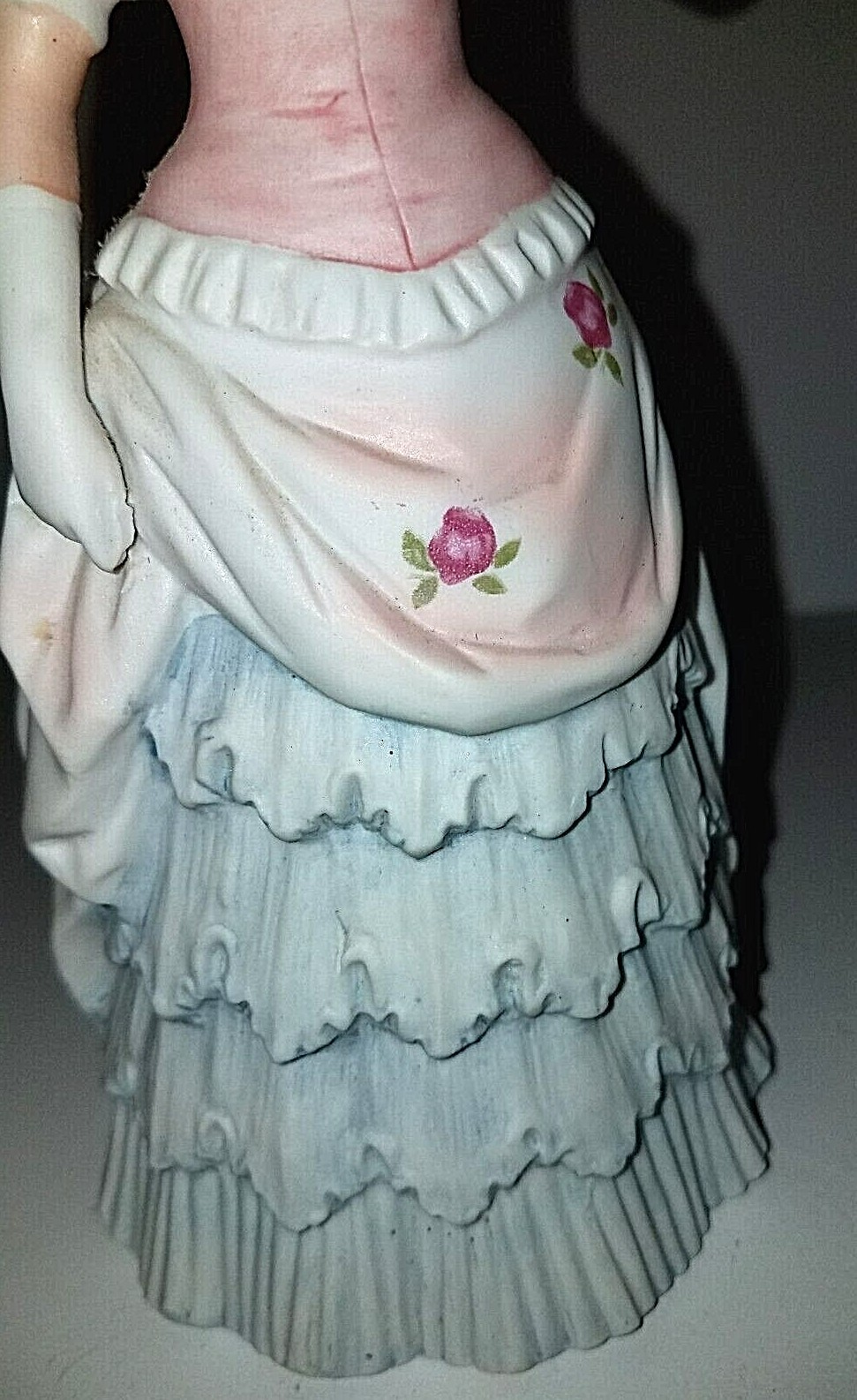 Home Interiors Homco Victorian Woman Lady with Fan Figurine #1421 Shall We Dance