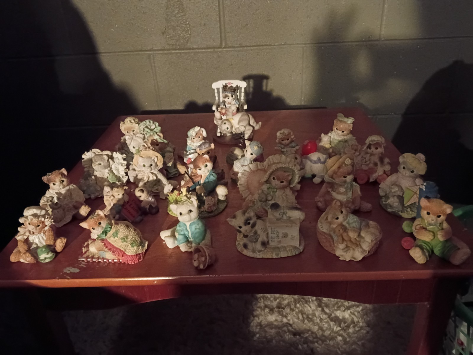 Vintage Enesco Calico Kittens By Priscilla Hillman. 21 Figurines.