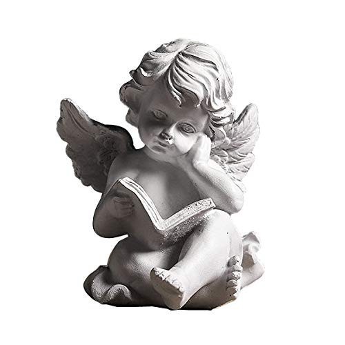 Angel Statue Cherub Wings Figurine Indoor Outdoor Guardian Home Garden Angel