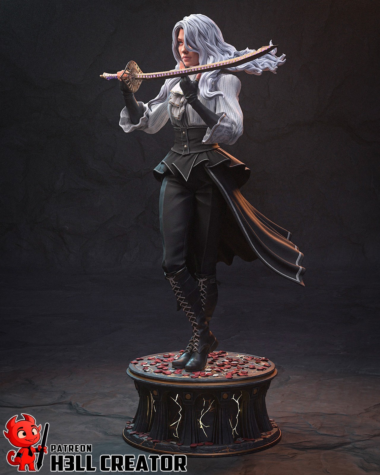 Maelle Figurine Clair Obscur: Expedition 33 Hand Painted Model / DIY Kit 10pcs