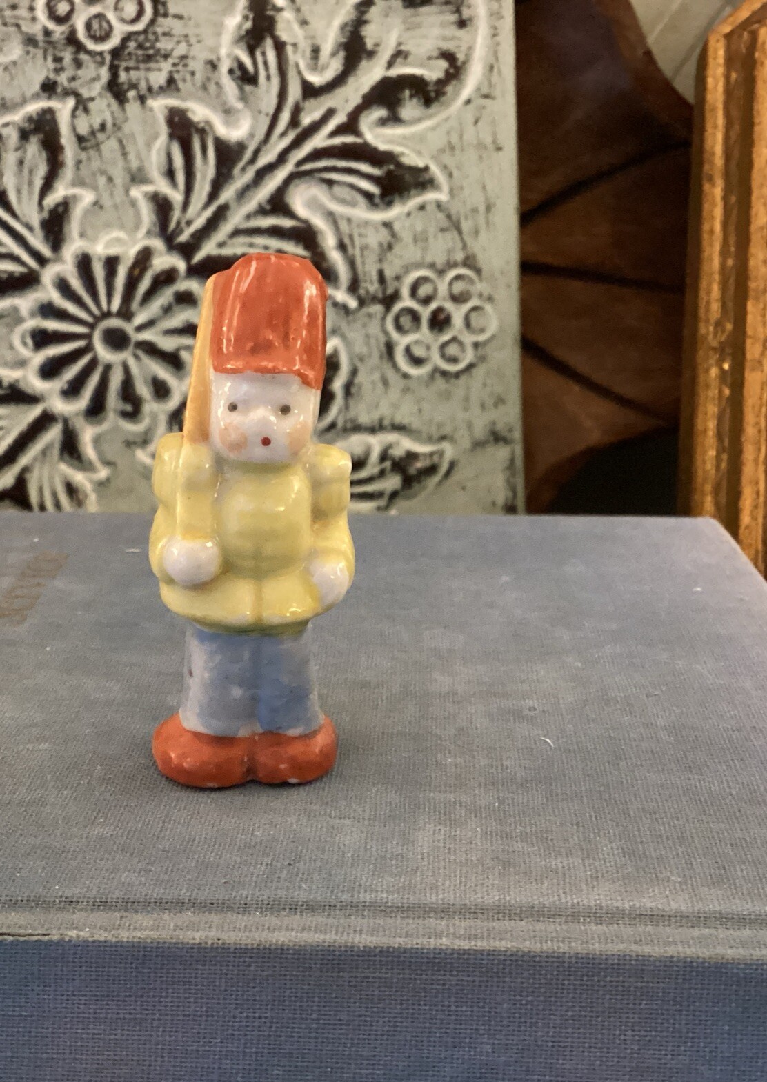 vintage hand painted soilder figurine Japab small MCM