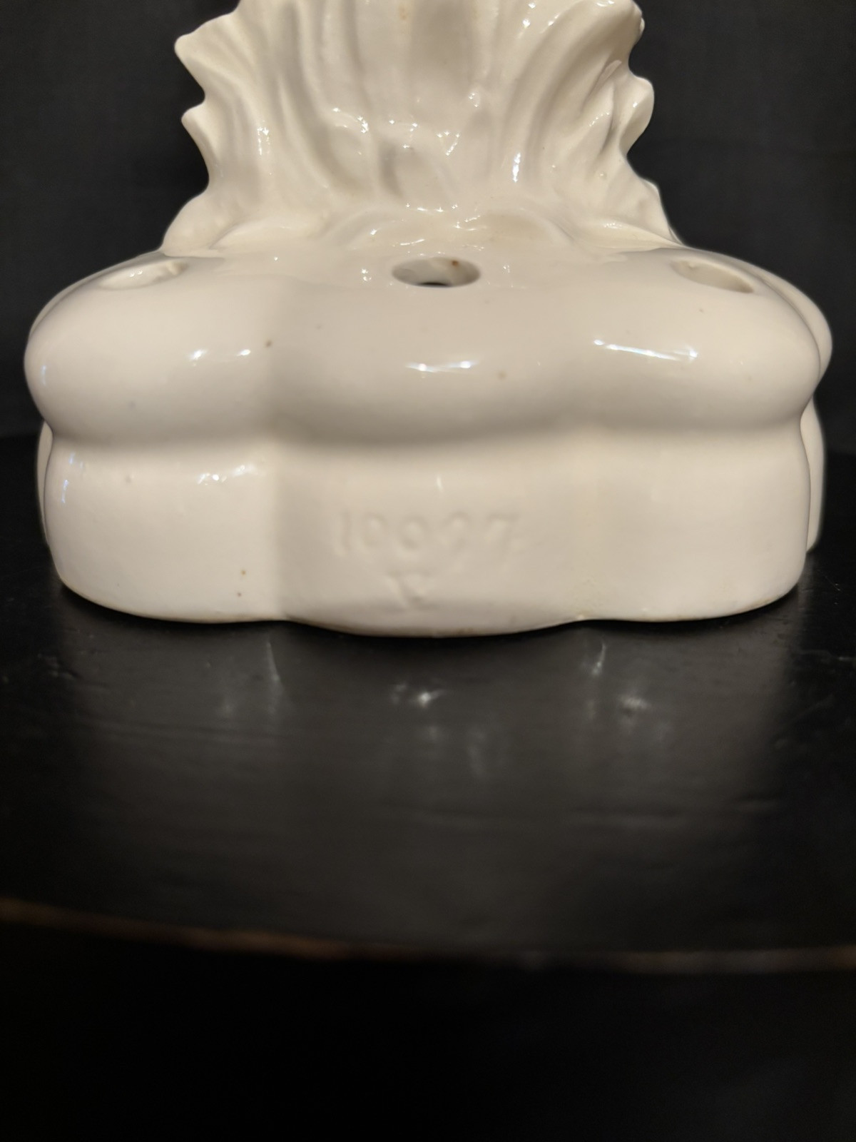 VTG Antique Flower Frog Deco Nude Lady Germany Porcelain 1920s