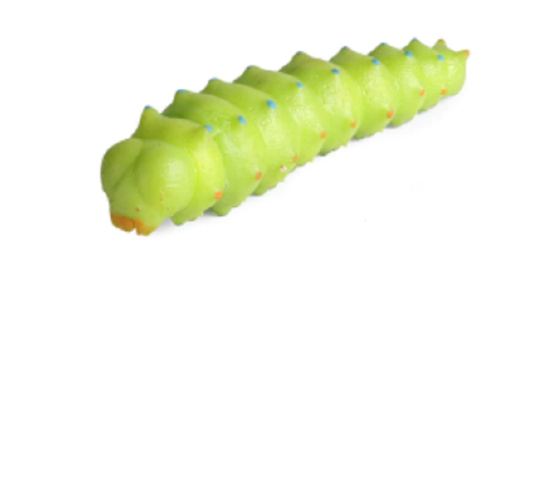 16cm Green Caterpillar PVC Toy Wild Animal Figure Doll Kids Gift