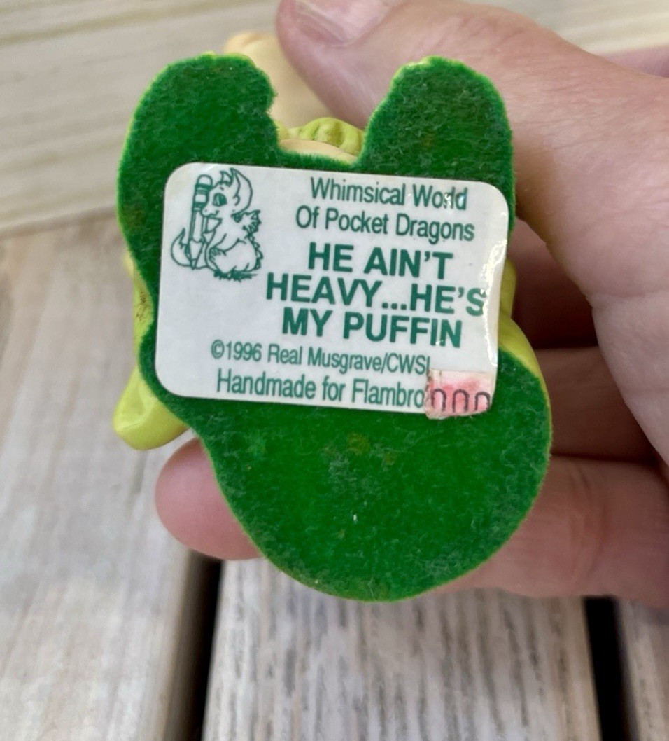 Whimsical World of Pocket Dragons “He Ain’t Heavy He’s My Puffin” 90’s