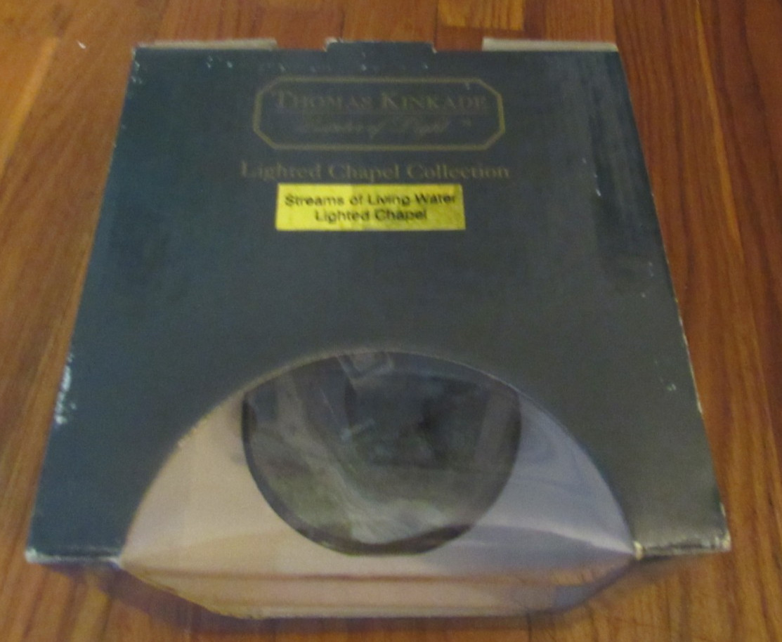 Thomas Kinkade STREAMS OF LIVING WATER Lighted Figurine w/ orig box