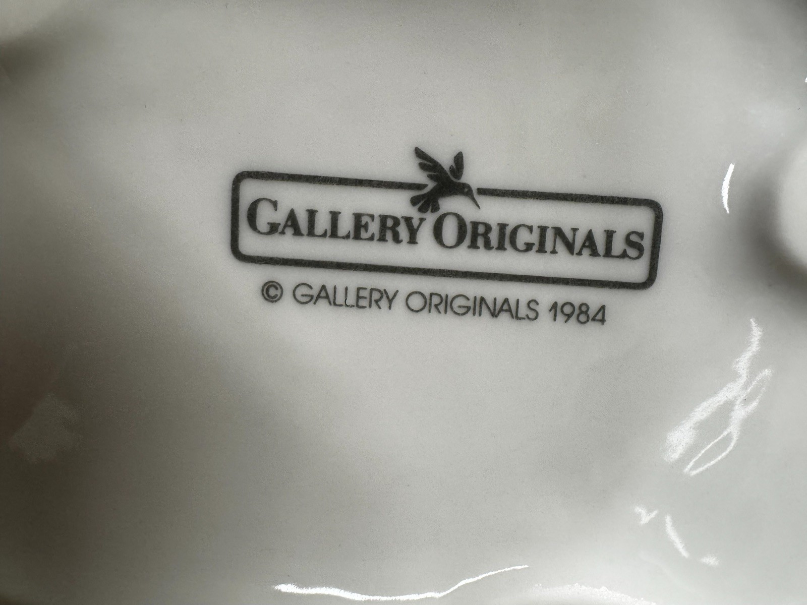 Vintage 1984 Gallery Originals White Deer And Fawn Figurine