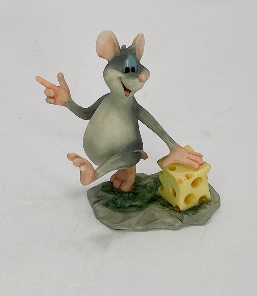 Marble’s Mixed Up Menagerie Cheddar Mouse Ceramic Figurine #92203 Cheese 2000