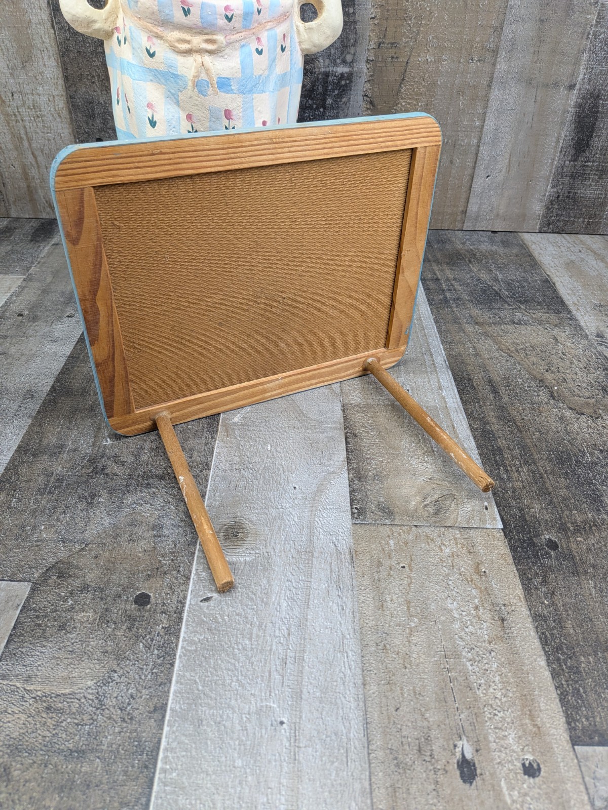 French Chef Pig Statue Menu Board Chalkboard Kitchen Cafe Decor Large 26″