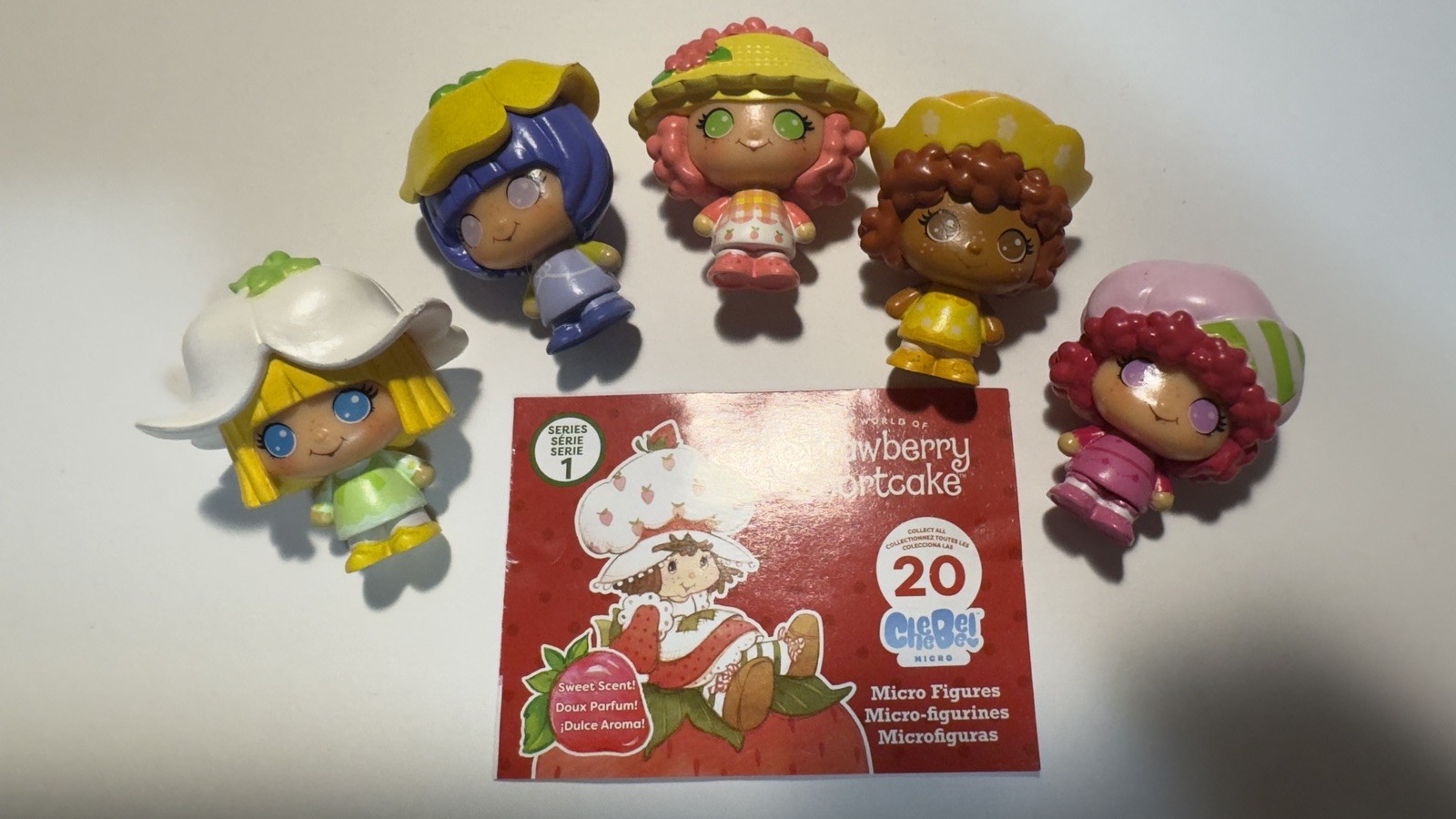 Strawberry Shortcake TLS Cheebee Micro Figurines Sented Series 1 (Lot of 5) New
