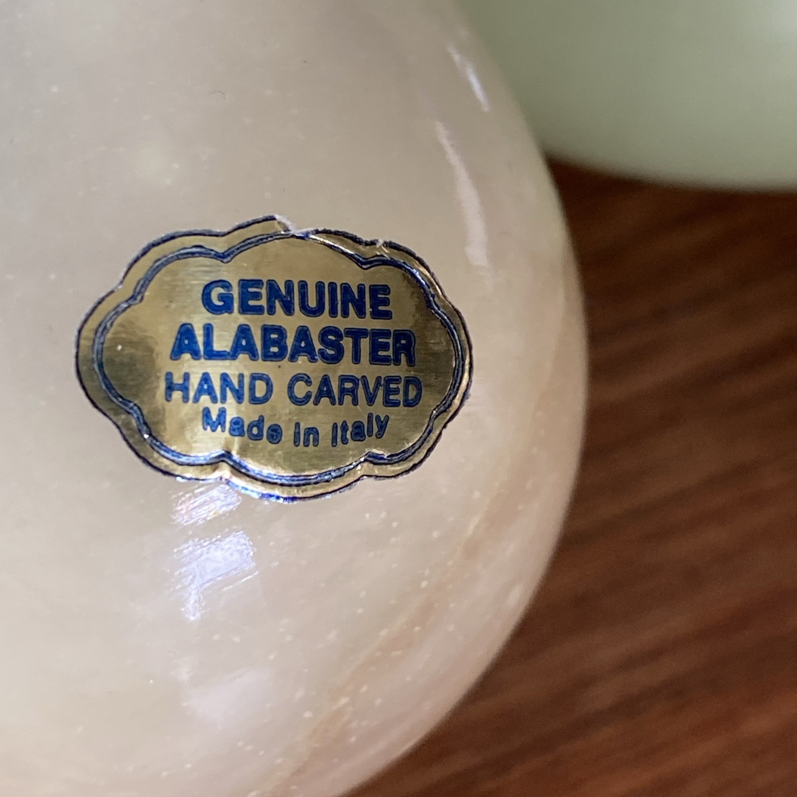 7 Genuine Alabaster Easter Eggs Hand Carved 2.25” Tall Multicolors Made in Italy
