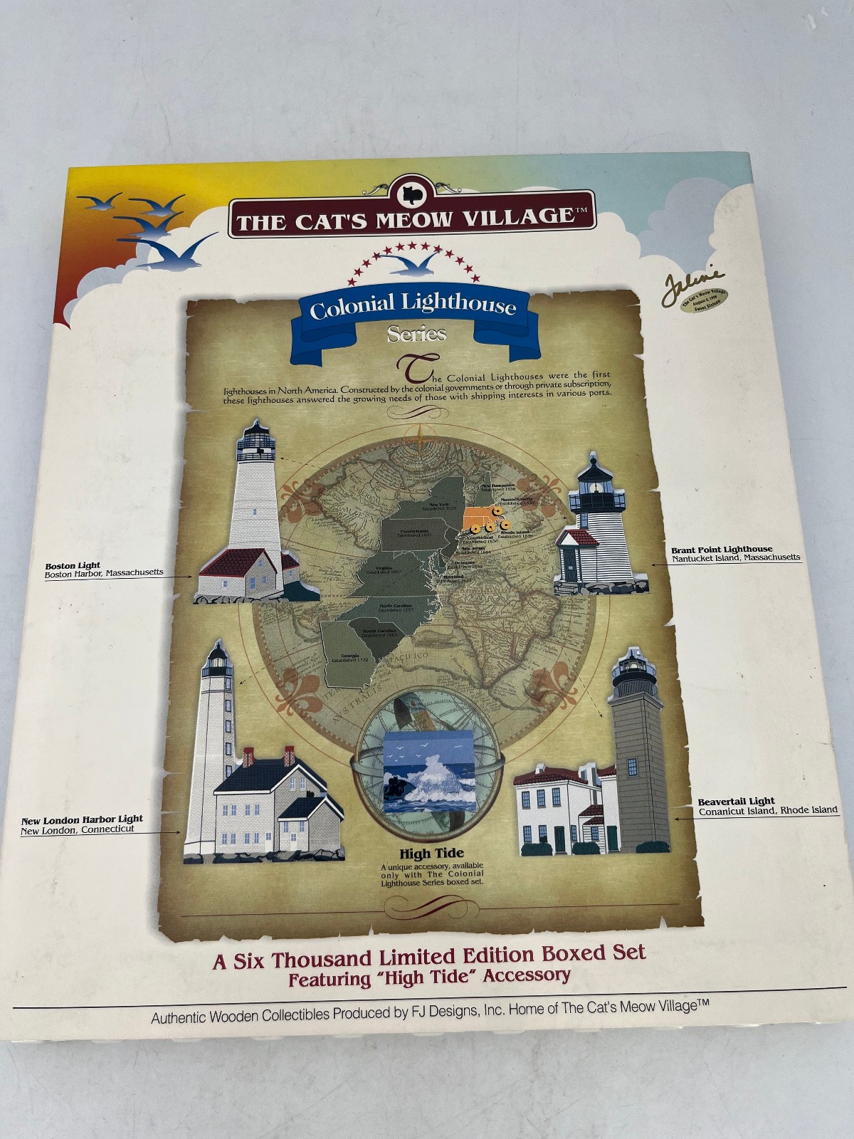 Cat’s Meow- Colonial Lighthouse Series, Set of 5 (Signed) #15.005