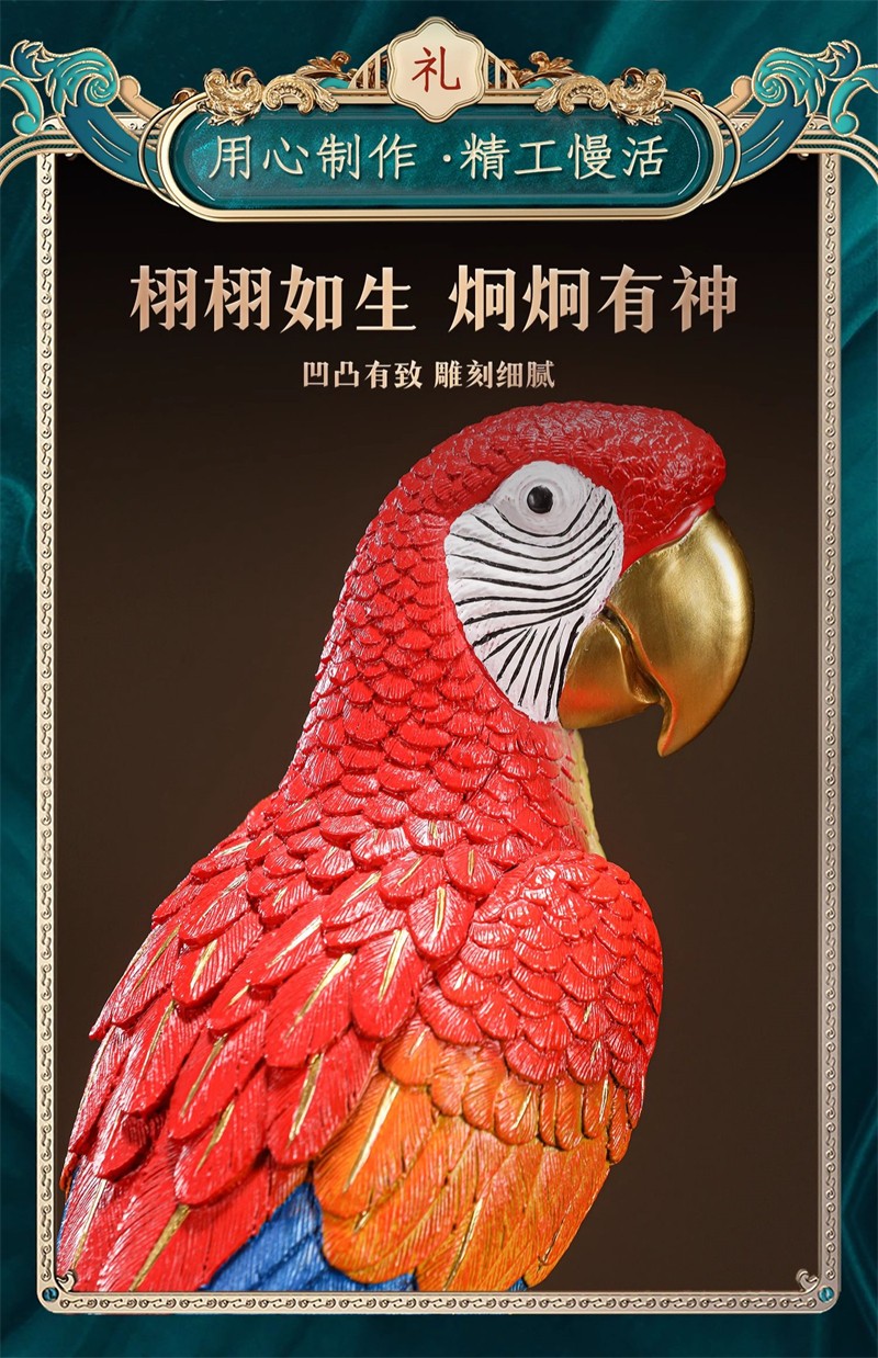 All Brass Parrot Limited Collectible Home Decoration Art Sculpture New In Stock