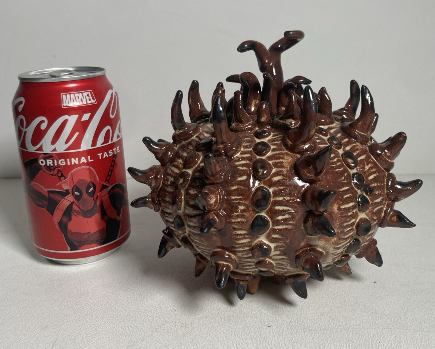 Vintage Original Fine Ceramic Urchin Monstrosity Strange Fruit Alien Art Object