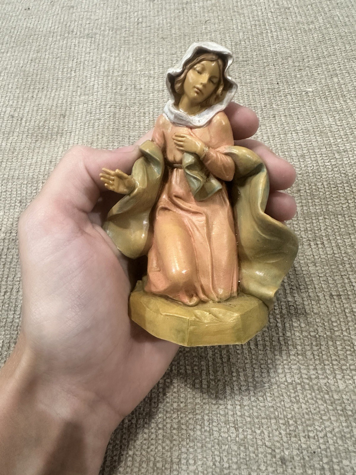 Fontanini 1991 Mary Nativity Figurine, Hand Painted Resin, Made in Italy 3 in