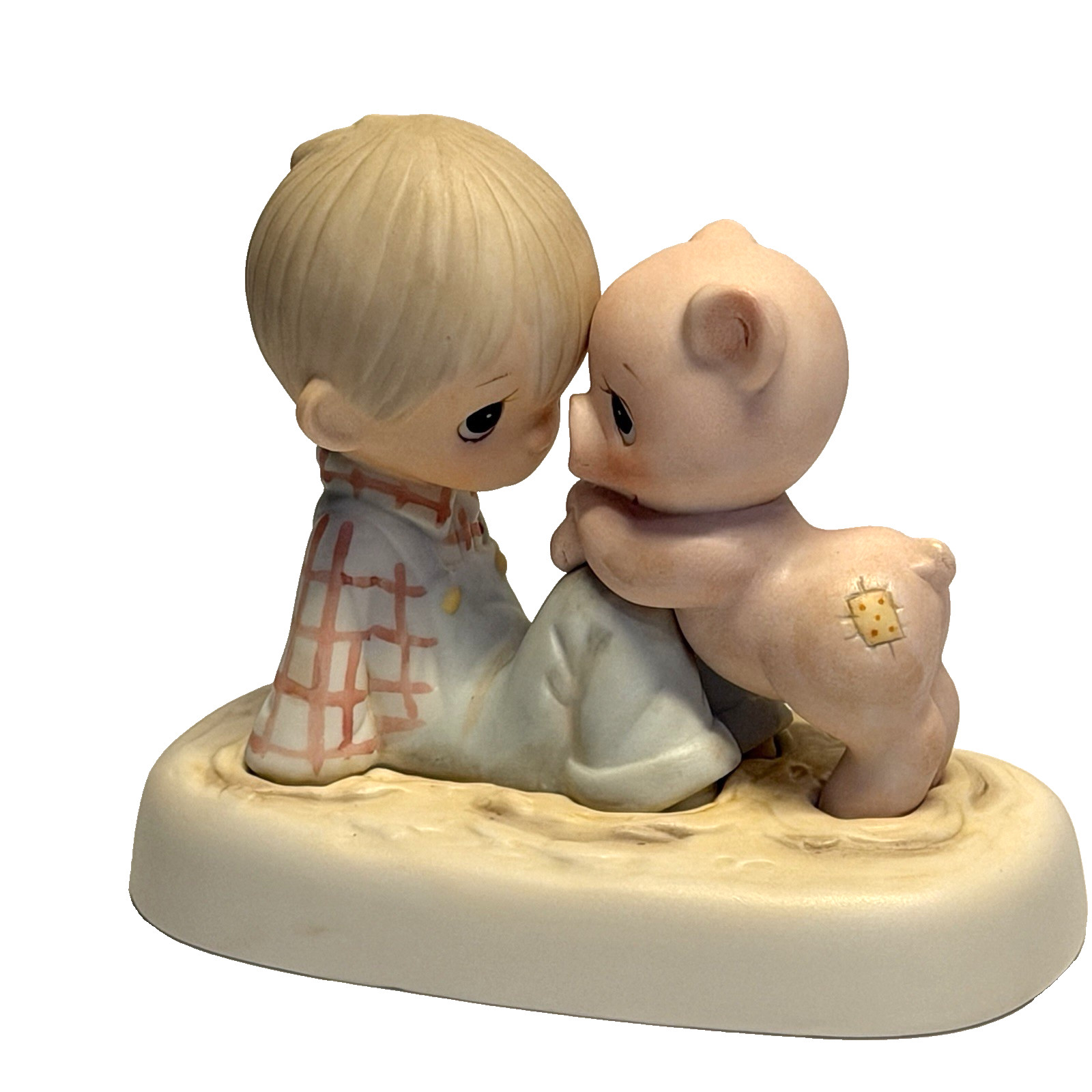 Jonathan & David VTG 1982 Precious Moments We’re In It Together Boy Pig Enesco