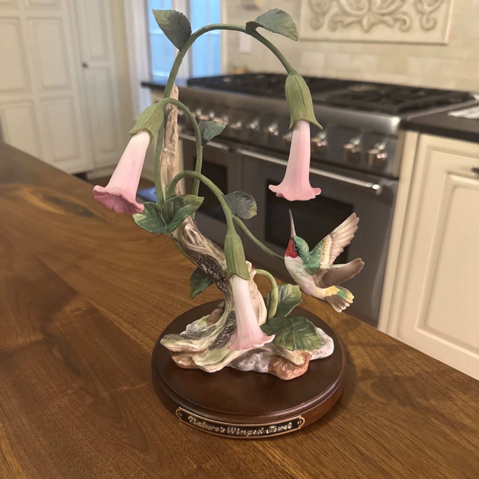 1990 “Nature’s Winged Jewel” Porcelain Homco Hand Painted Hummingbird