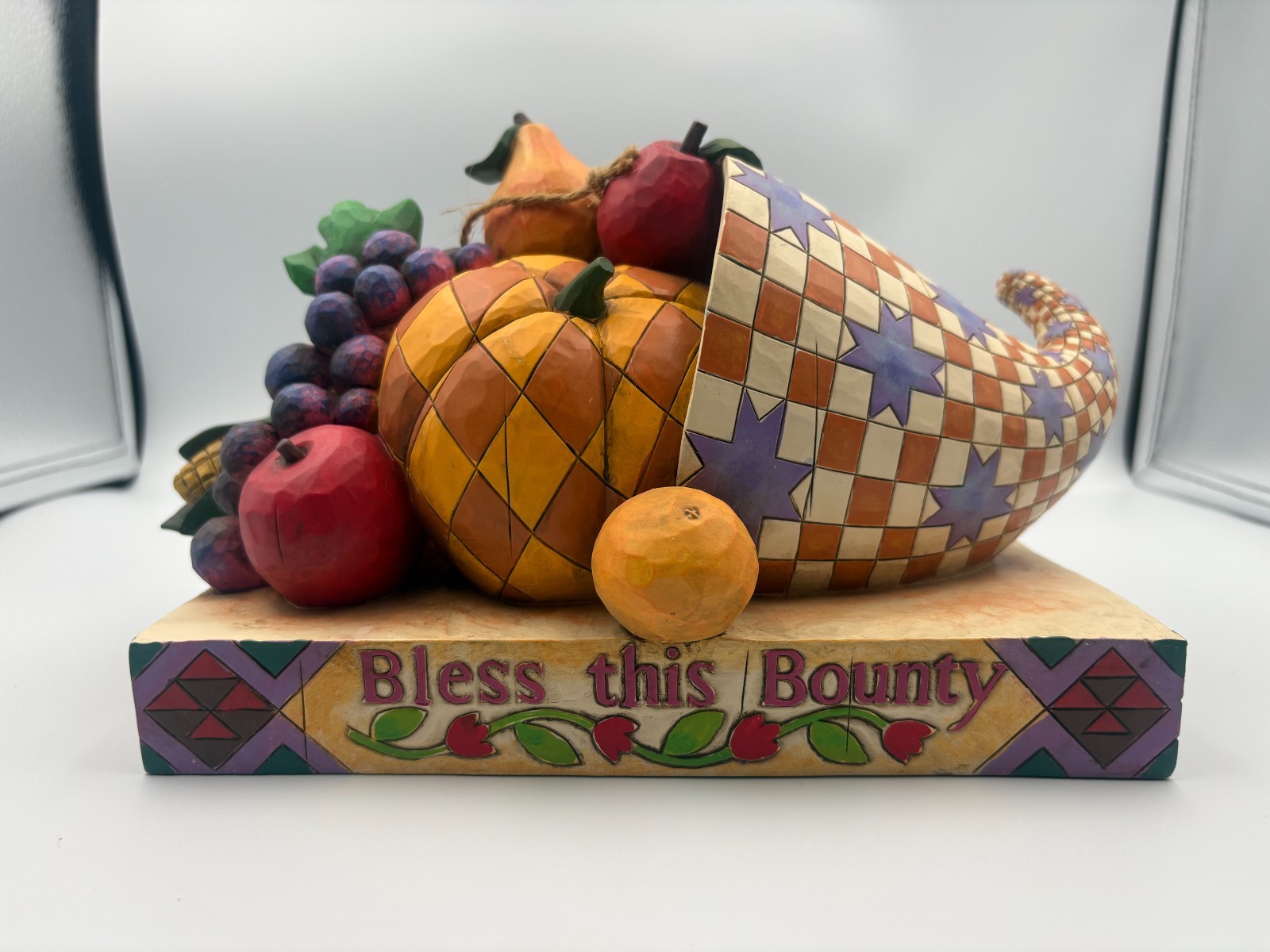 Jim Shore 2004 Bless This Bounty Horn of Plenty Figurine