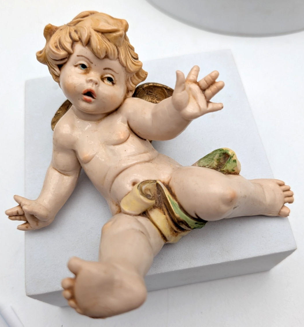 Fontanini Depose Italy 1988 Tumbling Cherub Angel Figurine
