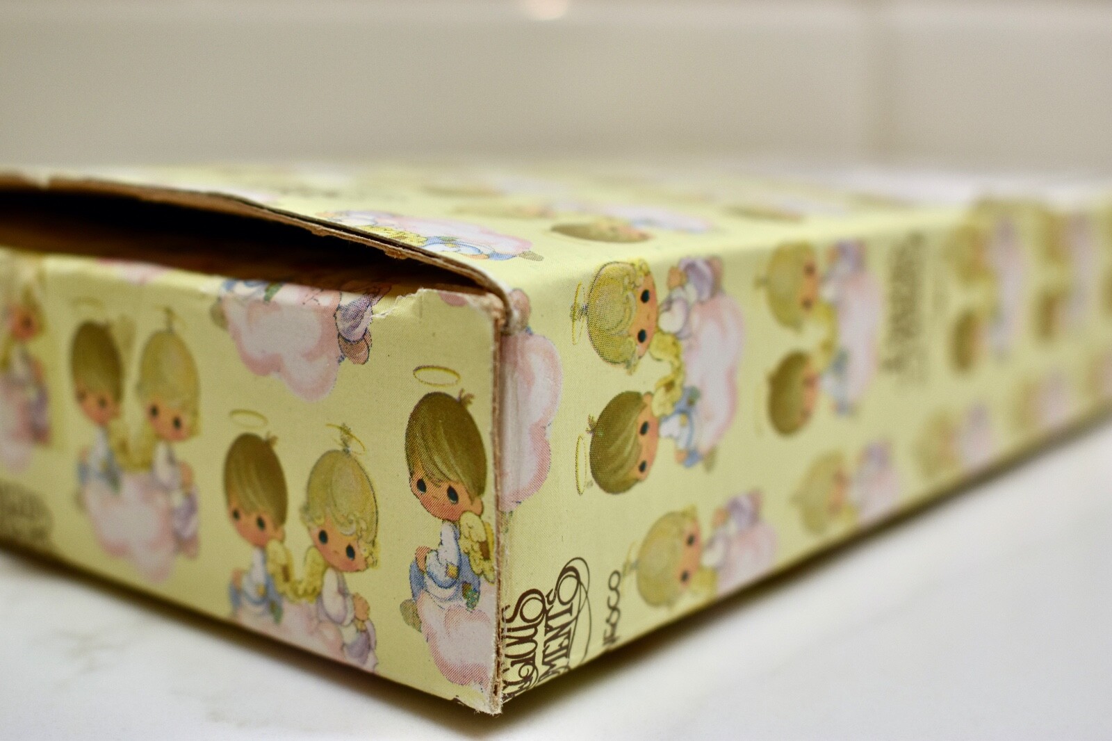 1995 BOX ONLY Precious Moments Enesco 159212 Christening Baby Wall Cross