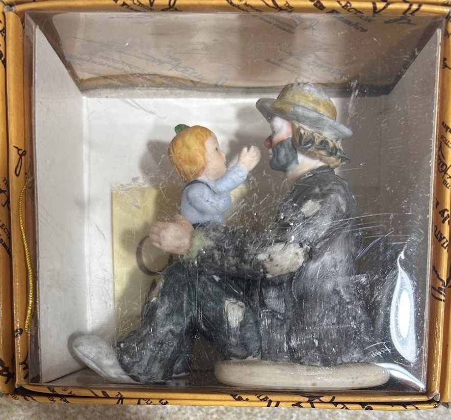 Emmett Kelly Jr 1984 Flambro The Thinker Miniature 10013 Brand New!