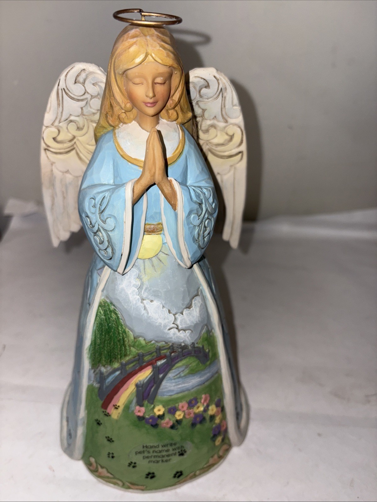 Jim Shore Rainbow Bridge Pet Bereavement Angel 6008762 Just This Side Of Heaven