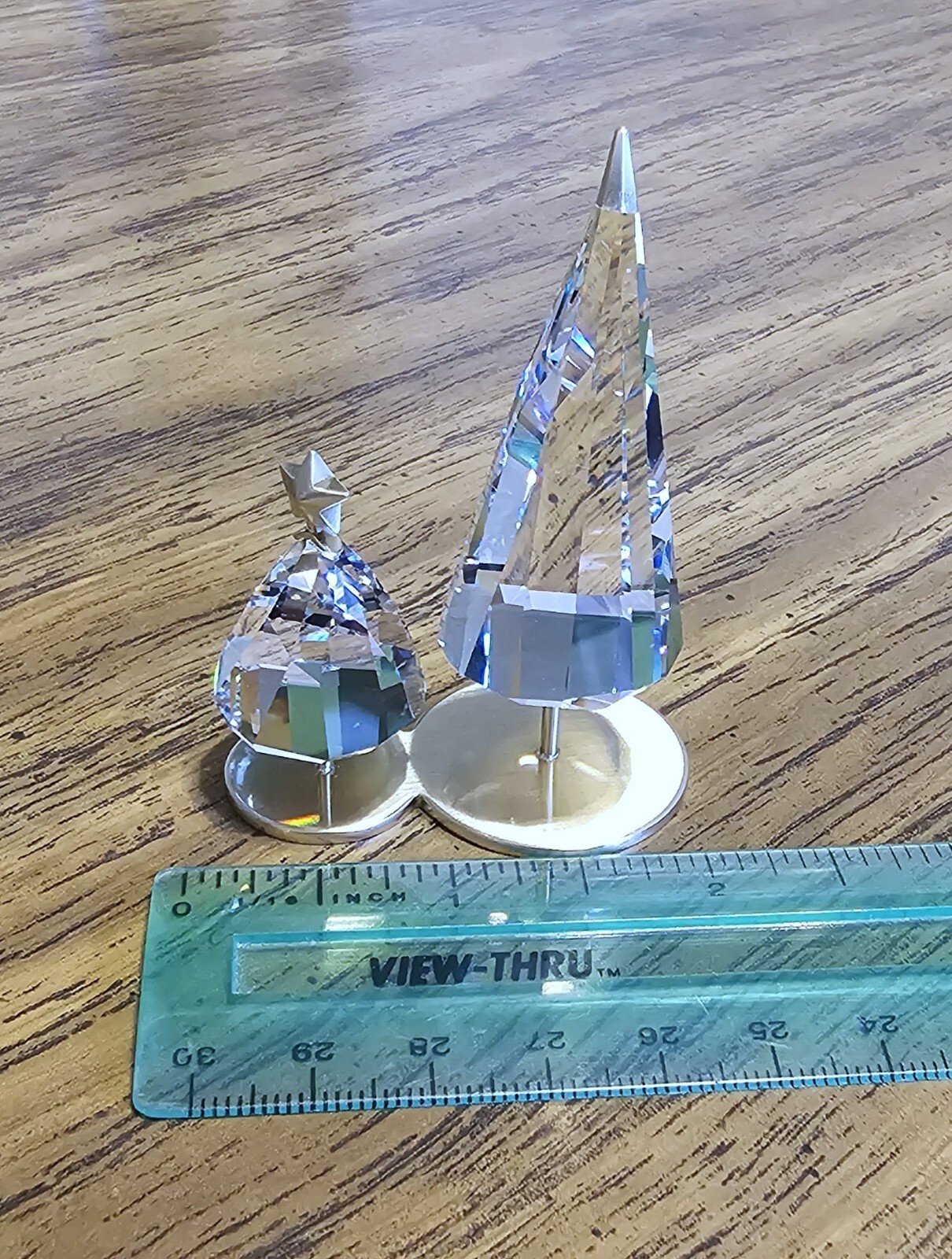 🎄Swarovski Crystal 2021 Holiday Magic Golden Christmas Winter Tree Duo Figurine