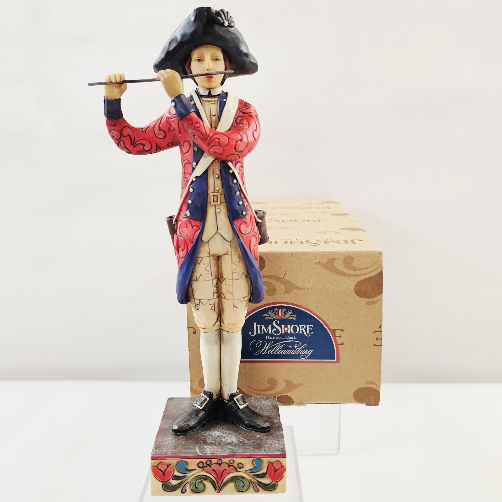 Jim Shore 4026285 Williamsburg Spirited Is A Fifer’s Tune Patriotic Figurine