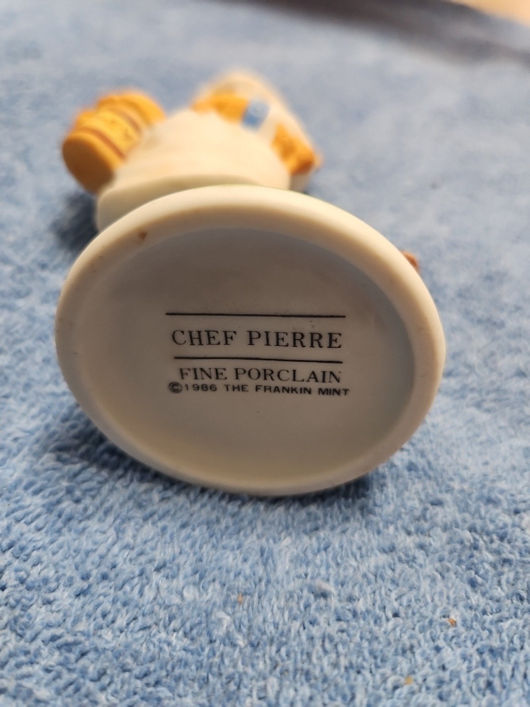Chef Pierre Hotel Teddington Bear Figurine By Franklin Mint, Fine Porcelain, 1