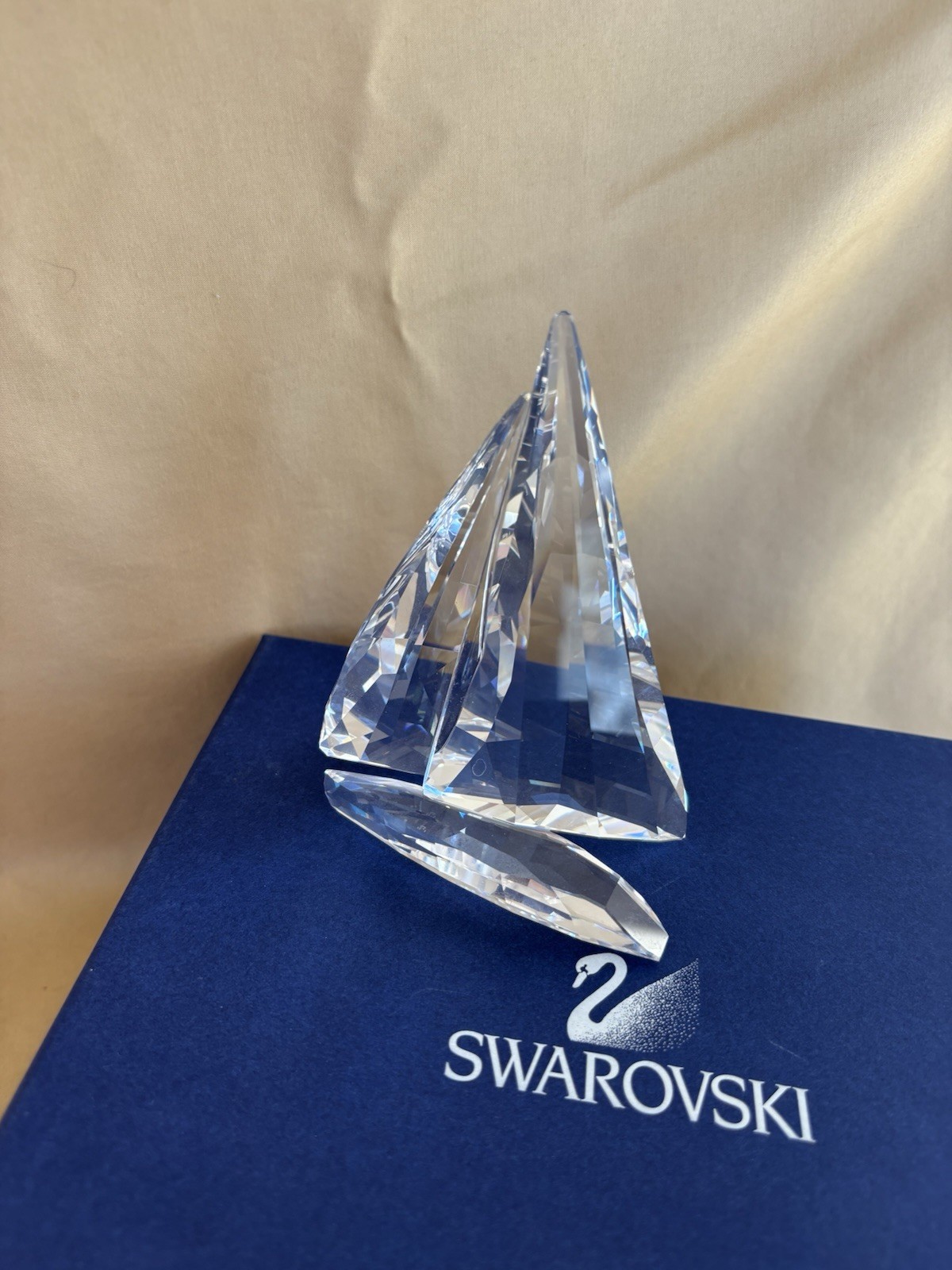 Swarovski Clear Crystal Sailing Legend with Navy Gift Box Made In Austria