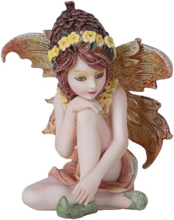Pacific Giftware Fairy Garden Acorn Flower Fairy Decorative Mini Garden Figurine