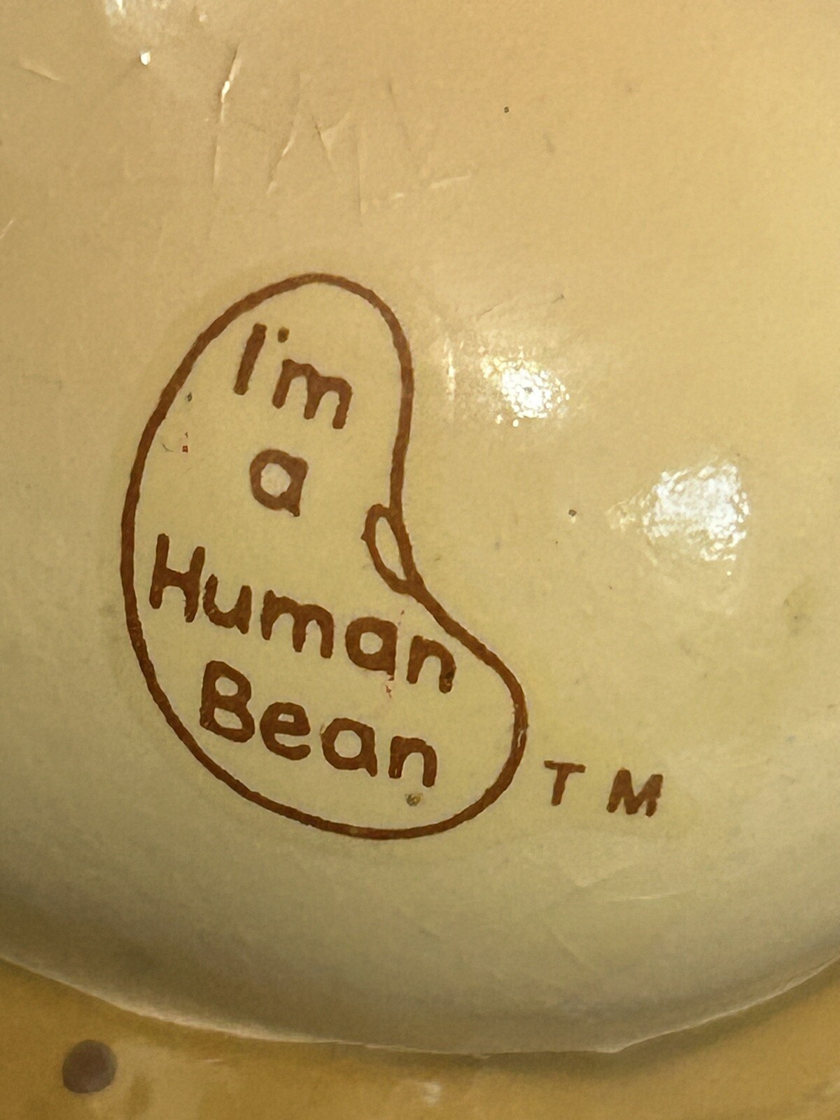 HUMAN BEANS “Grandpas are Jolly”Christmas Ornament Ceramic Figurine Enesco